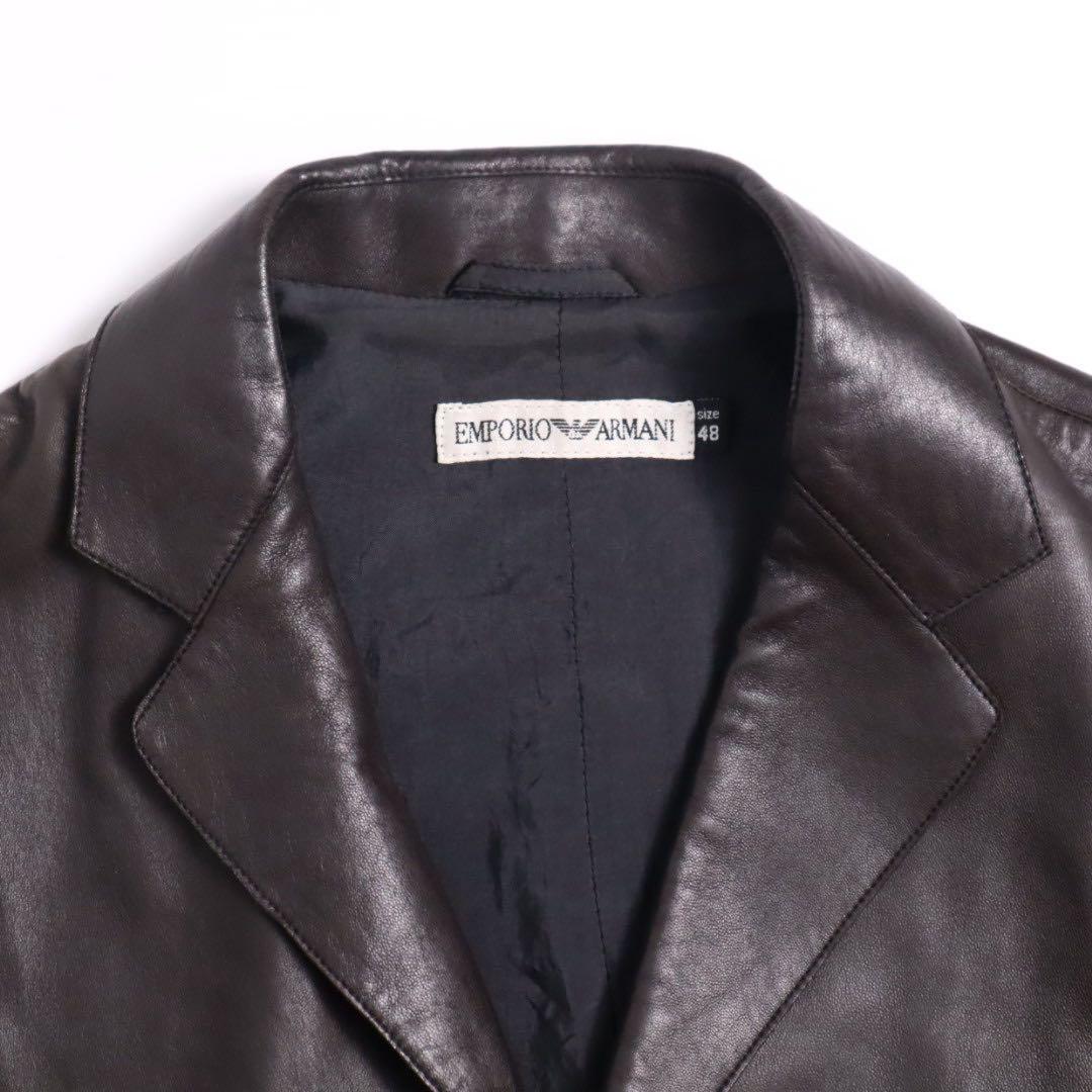 90s EMPORIO ARMANI archive レザージャケット - メルカリ
