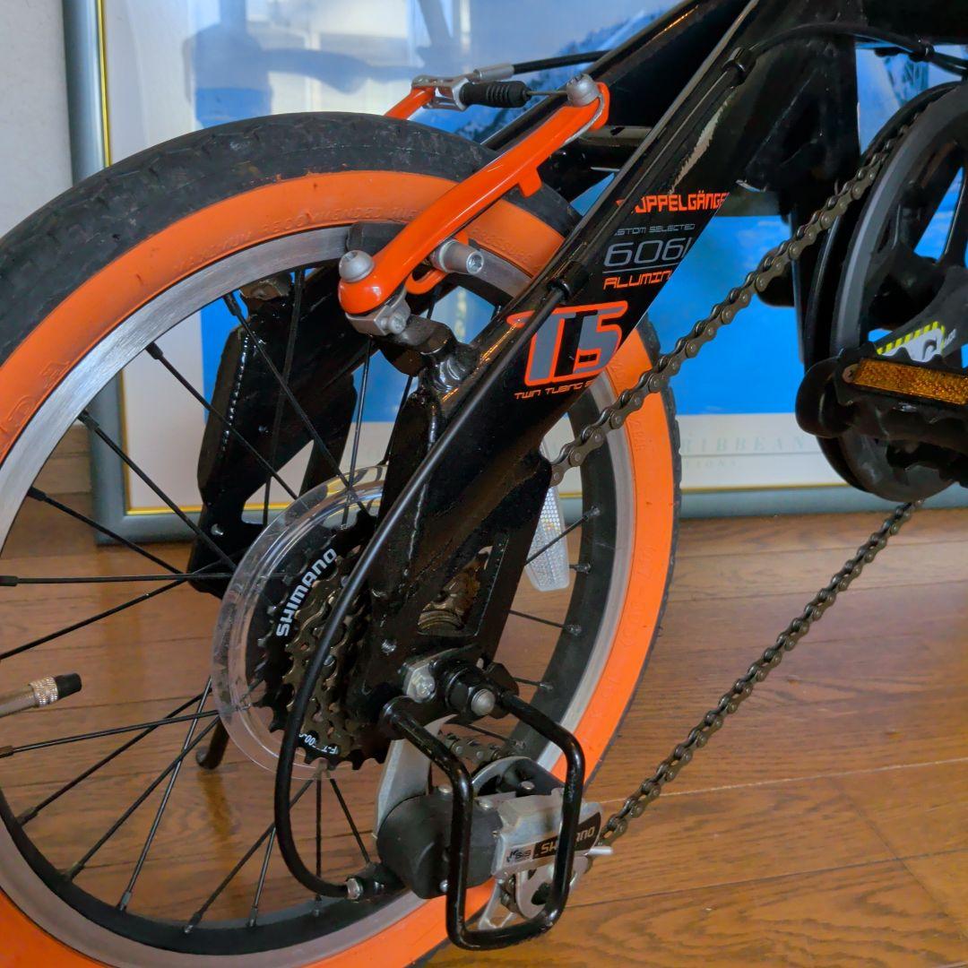 DOPPELGANGERドッペルギャンガー折りたたみ自転車　シマノ6段16インチ