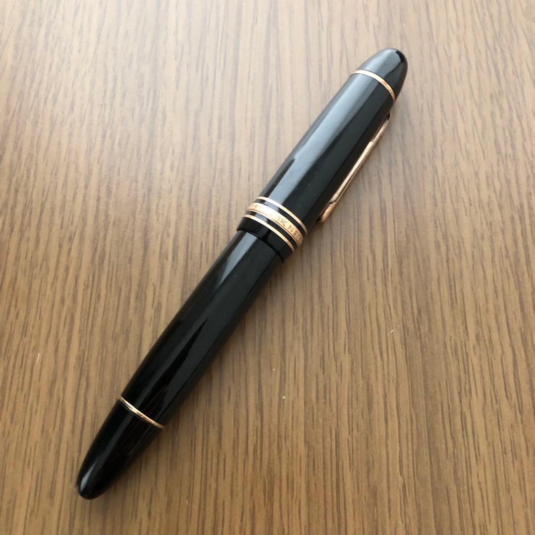 モンブラン 美品 縦溝ペン芯 149 18C 3帯 M 万年筆