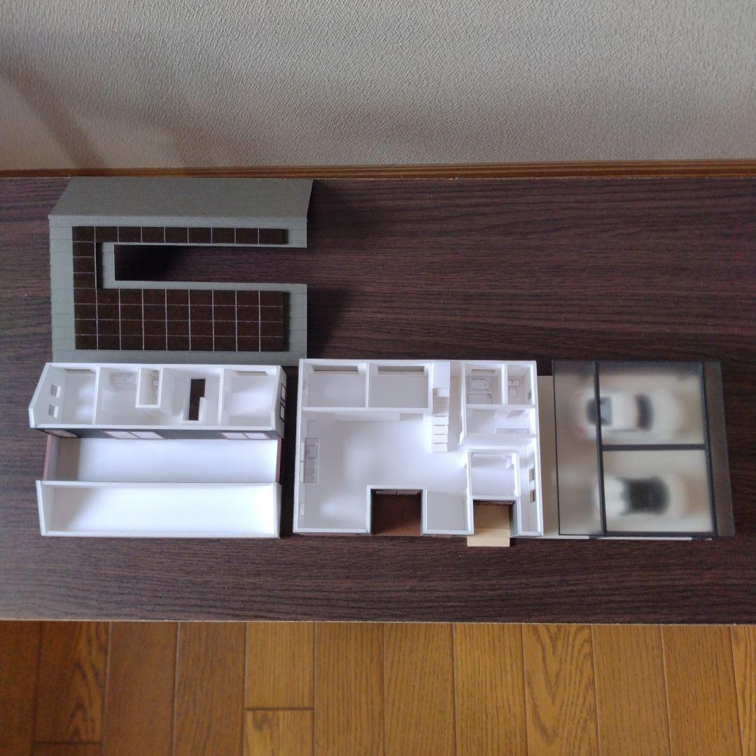 100分の1，2階建て内外模型 No.97『バルコニーでBBQ！！』 100分の1，2