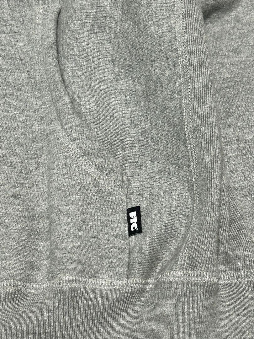 【大人気モデル】野村周平着用 FTC パーカー ボックスロゴ グレー 刺繍 XL