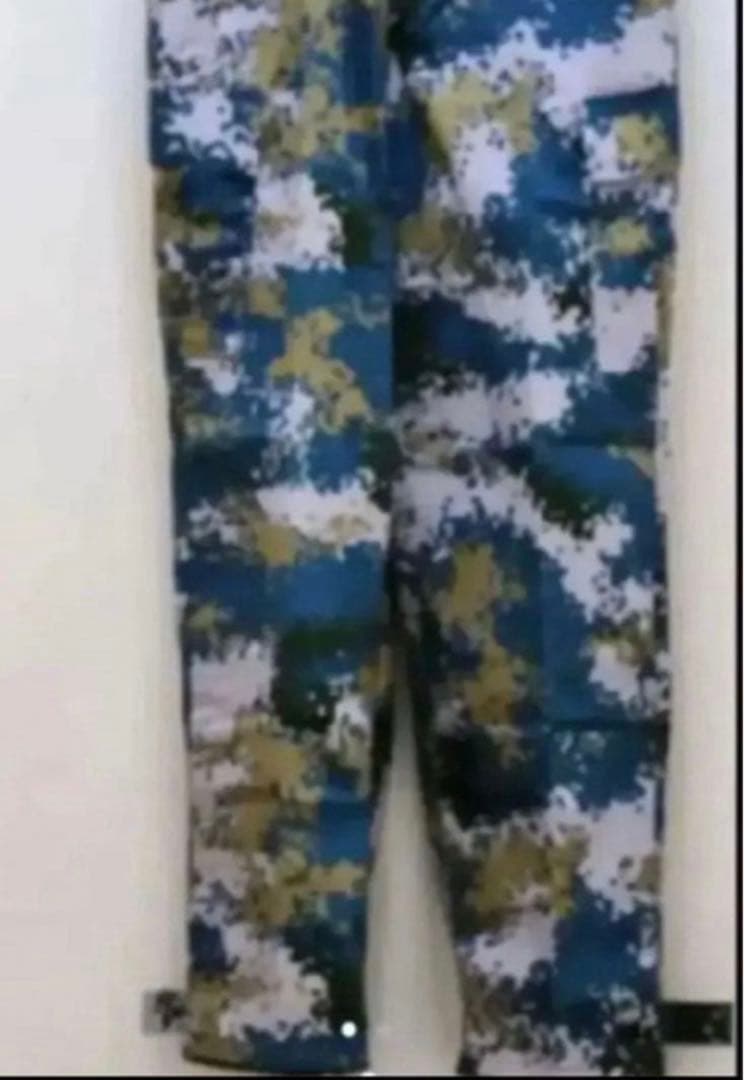 中国軍07式海軍陸戦隊用海洋迷彩戦闘服上下セット