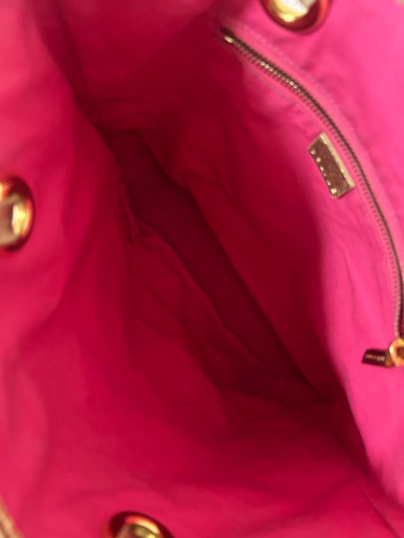 CELINE マカダム柄 ピンクトートバッグ