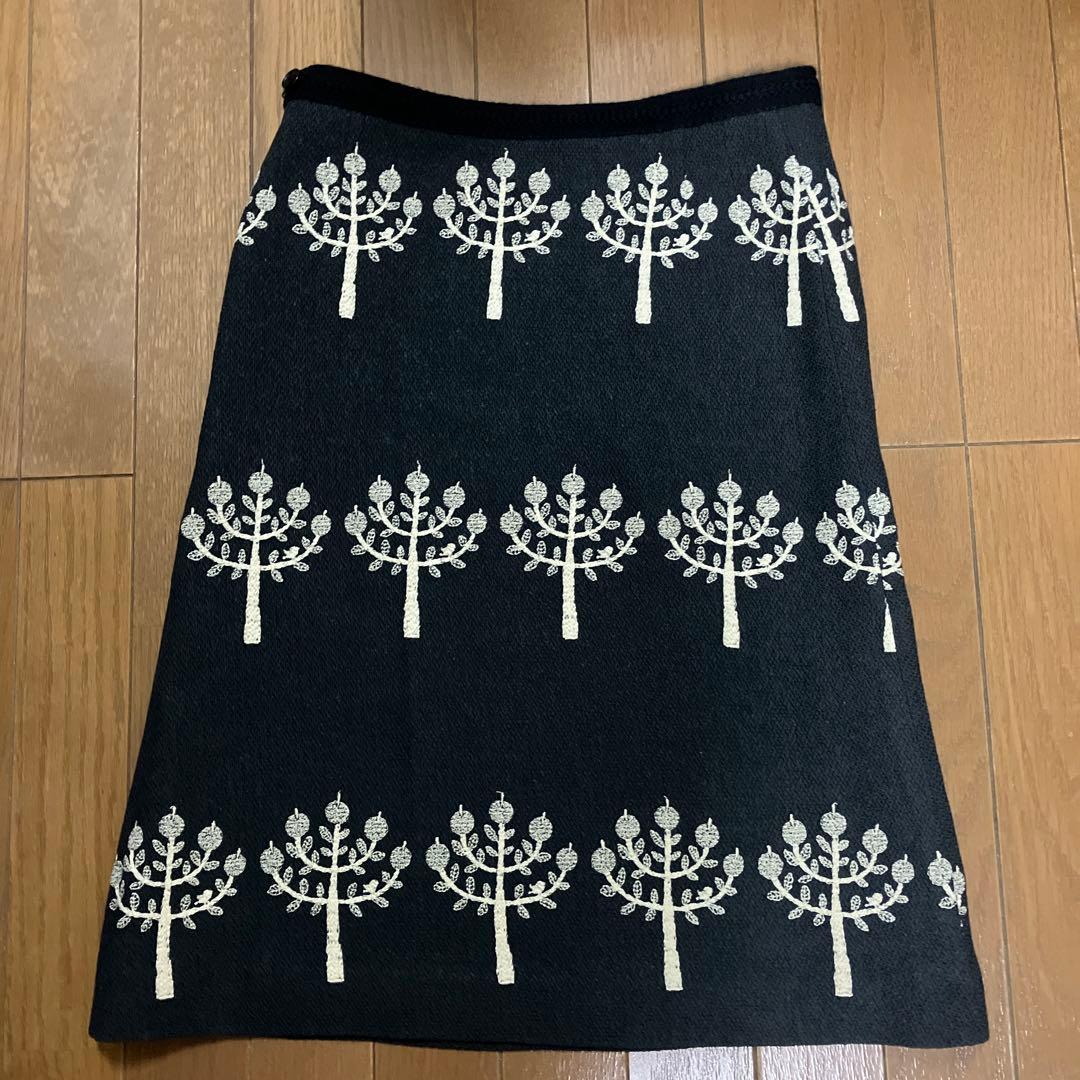 ミナペルホネン　[復刻アイテム]　サイズ1 ringo カシミア混　スカート