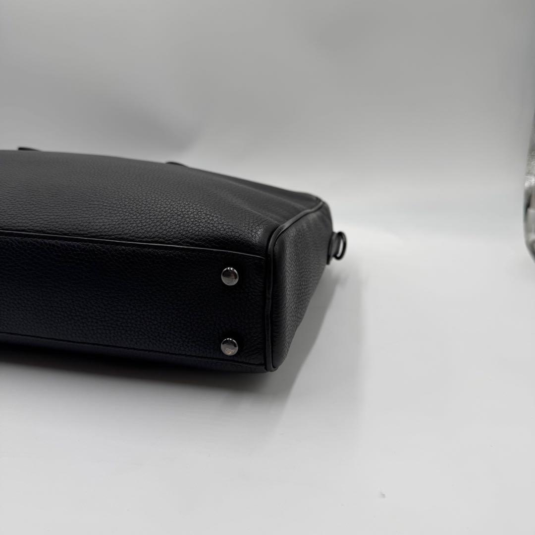 極美品✨ コーチ ブリーフケース 2way グラハム A4 レザー ブラック