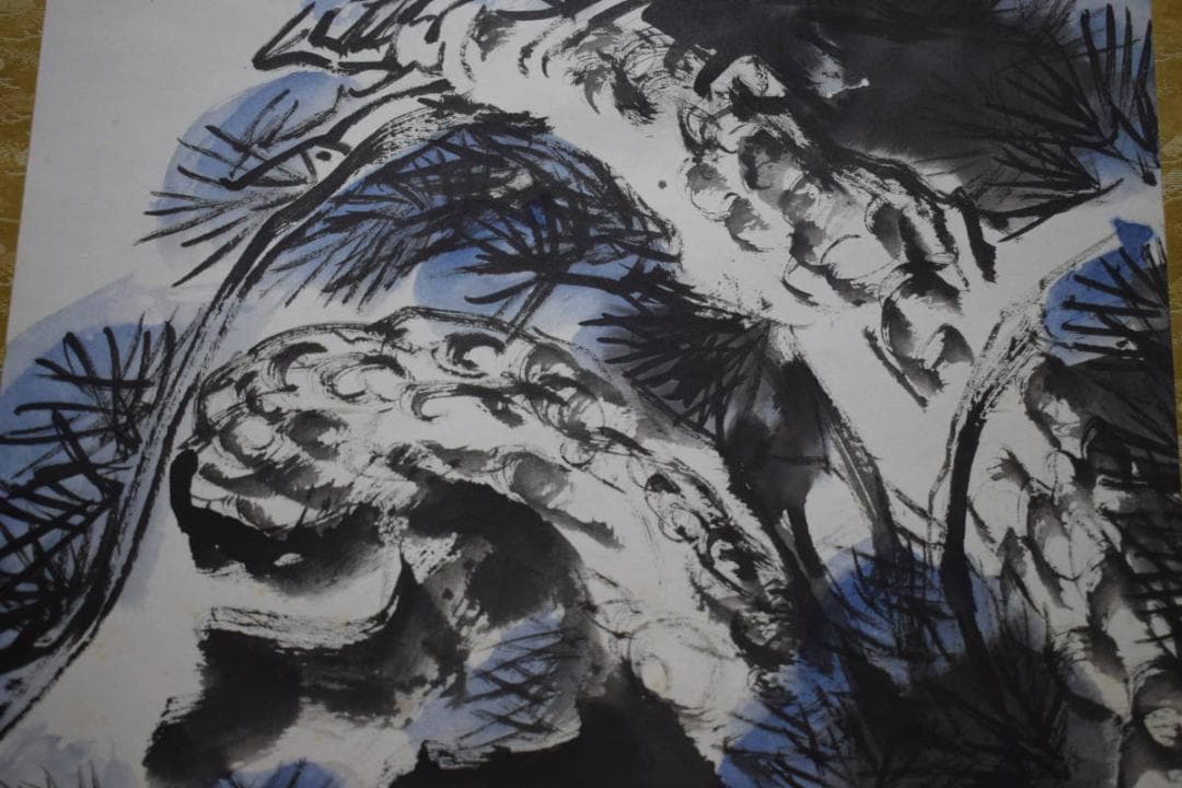 不詳/作者不詳/高士人物図/中国画/唐画/布袋屋掛軸HI-47