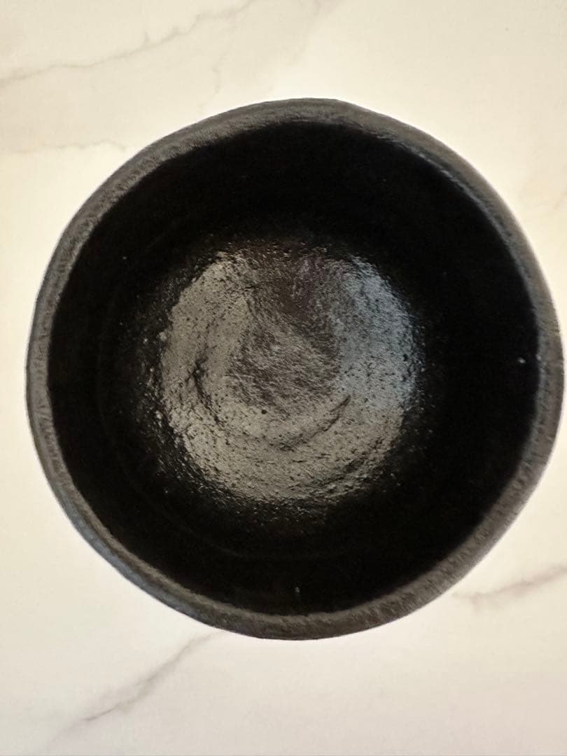 未使用 雛の絵 黒楽 茶道具 京焼 桂窯 伊東桂楽造