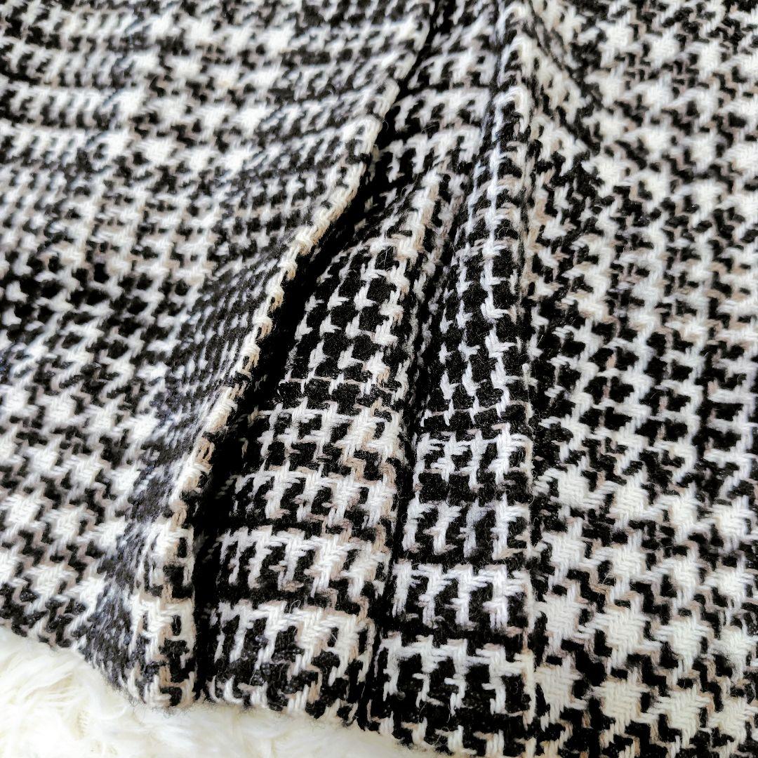 【未使用級】23区 46 大きいサイズ ファンシーツイード台形スカート 24AW