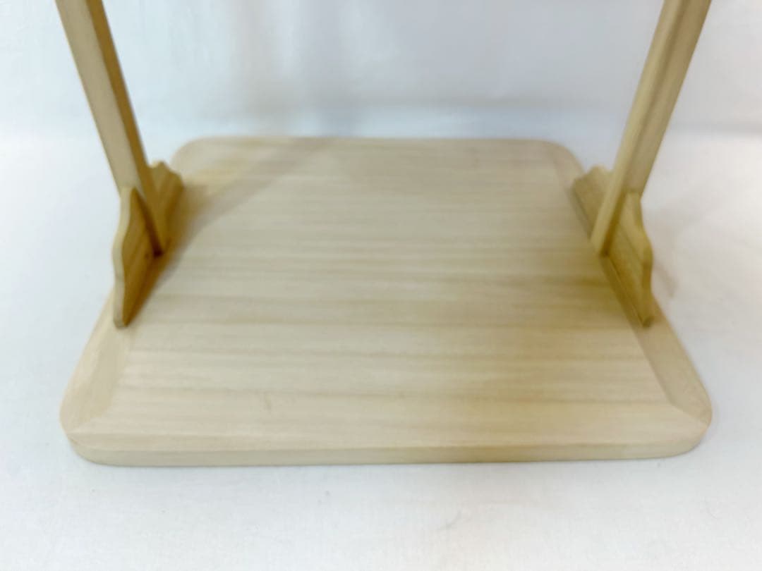 ほぼ未使用 茶道具 大四方棚 桐木地 利休好写 元箱 - 木製ラック