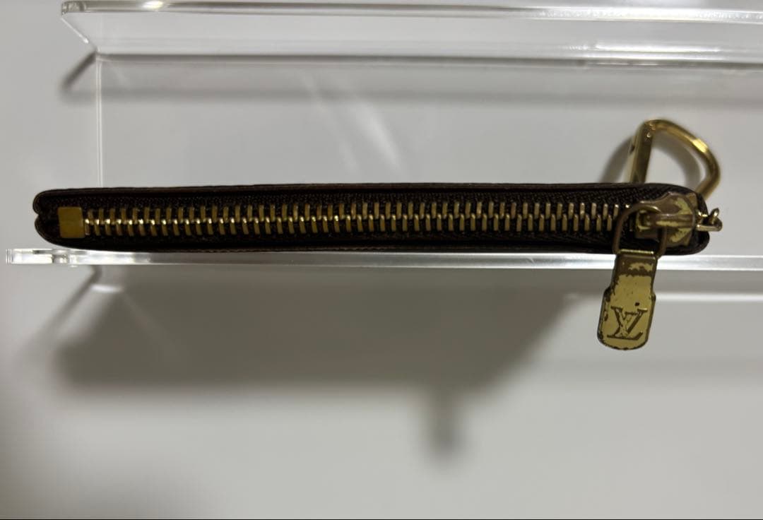 ルイヴィトン ポシェットクレ モノグラム キーケース ケースブラウン