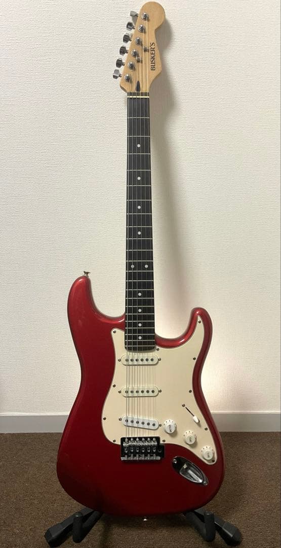 BUSKER'S ストラトキャスター 赤 BUSKER'S バスカーズ エレキギター