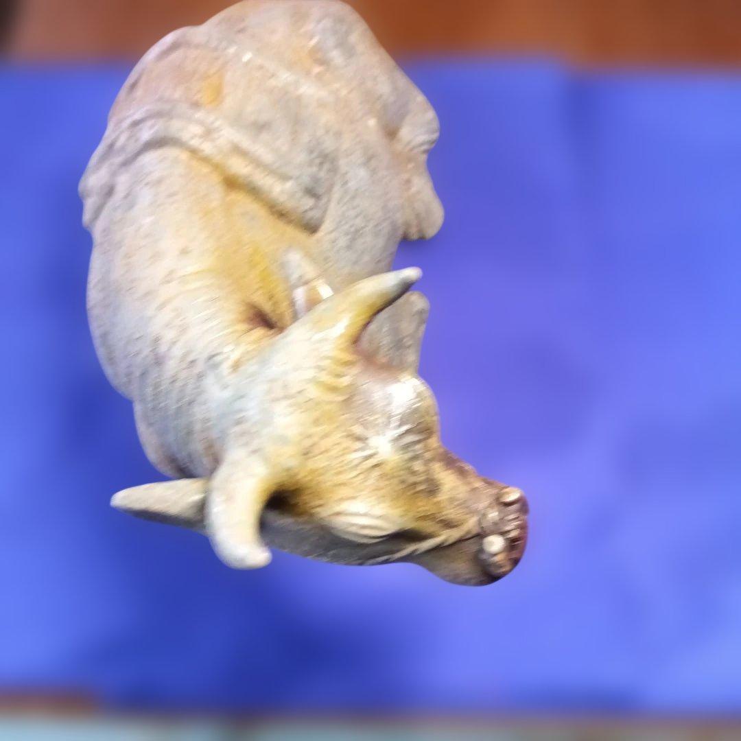 備前焼名工小西陶古作牛置物 - メルカリ