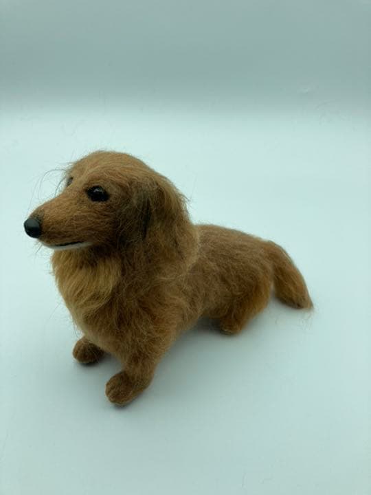 羊毛フェルト犬 ミニチュアダックスフンド
