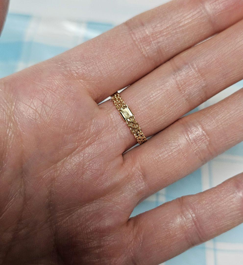 サ*ン様 最終値下げK18 ゴールド チェーンリング　専用箱付き　男女兼用