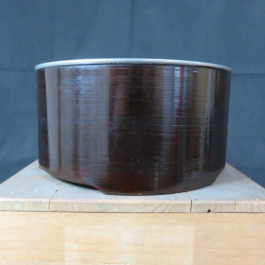 盃洗 木箱 漆器 縁 金属 木製 江戸末期 明治 大正 わっぱ