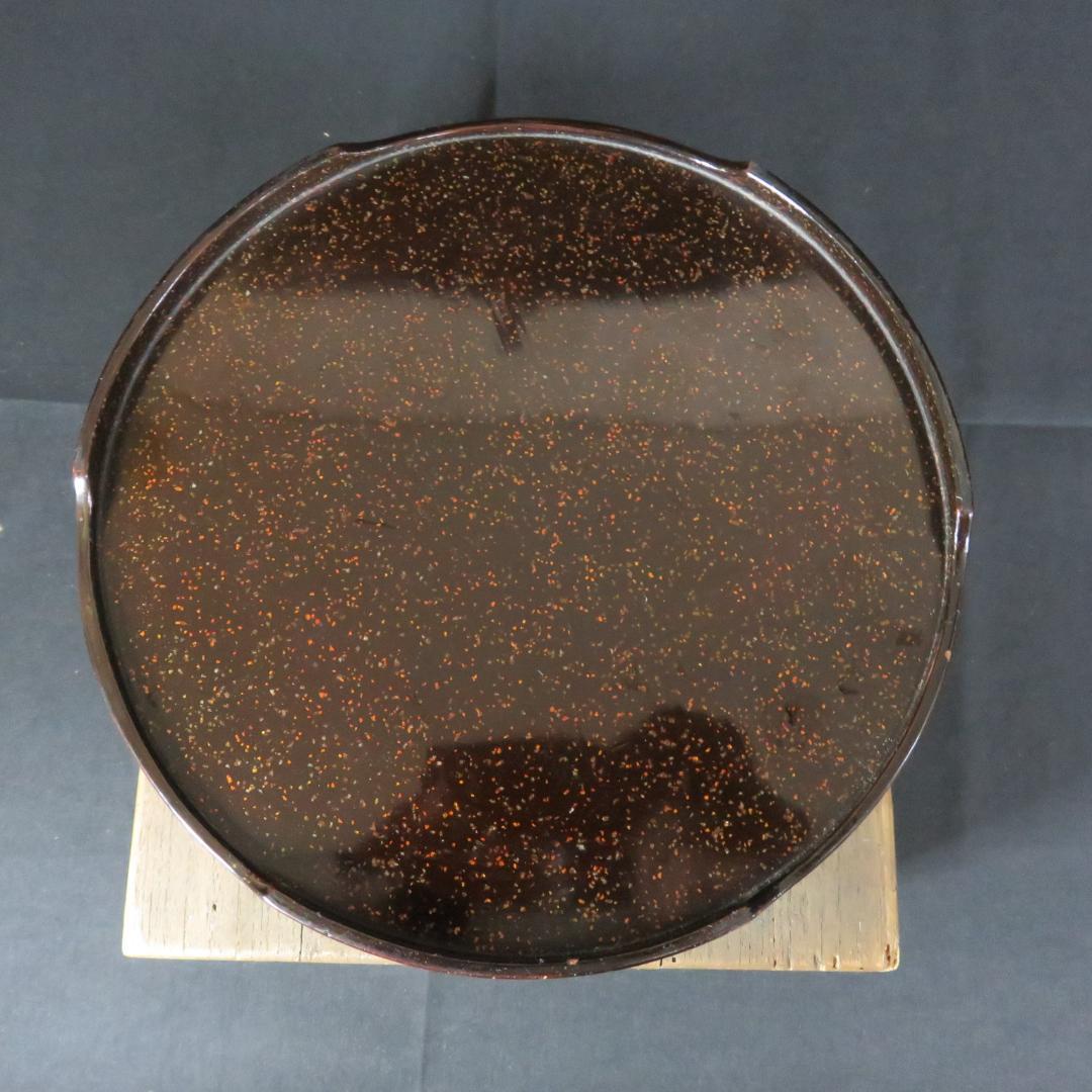 盃洗 木箱 漆器 縁 金属 木製 江戸末期 明治 大正 わっぱ