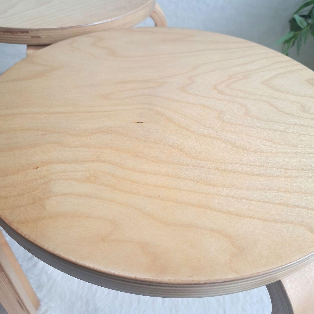 廃盤品　IKEA イケア　フロスタ　スツール　3脚　スタッキングチェア