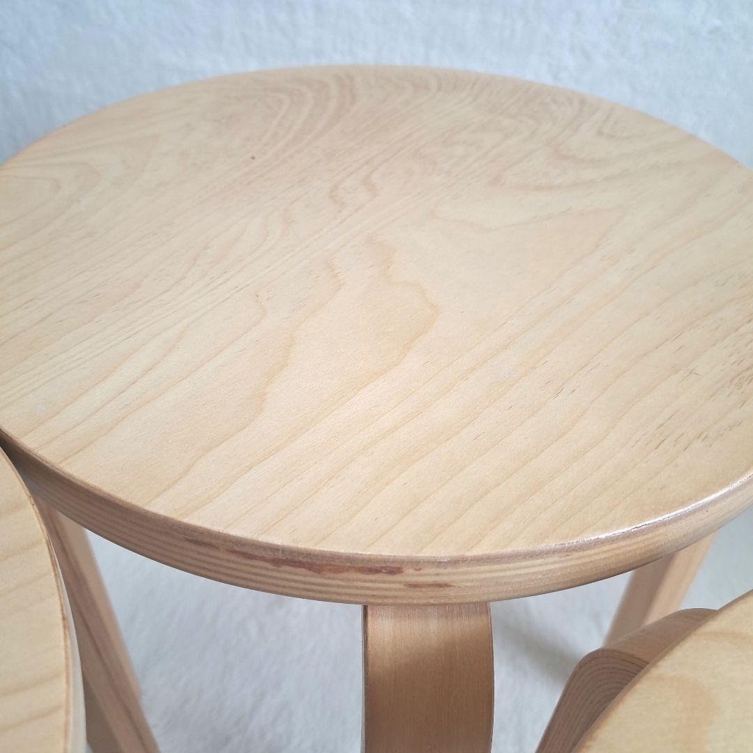 廃盤品　IKEA イケア　フロスタ　スツール　3脚　スタッキングチェア