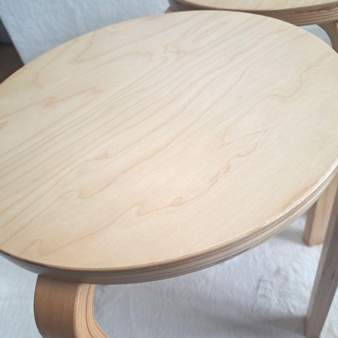 廃盤品　IKEA イケア　フロスタ　スツール　3脚　スタッキングチェア