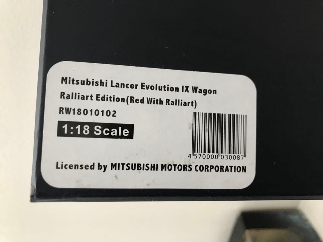 1/18 三菱 ランサーエボ Lancer EvolutionIXリアルウィン