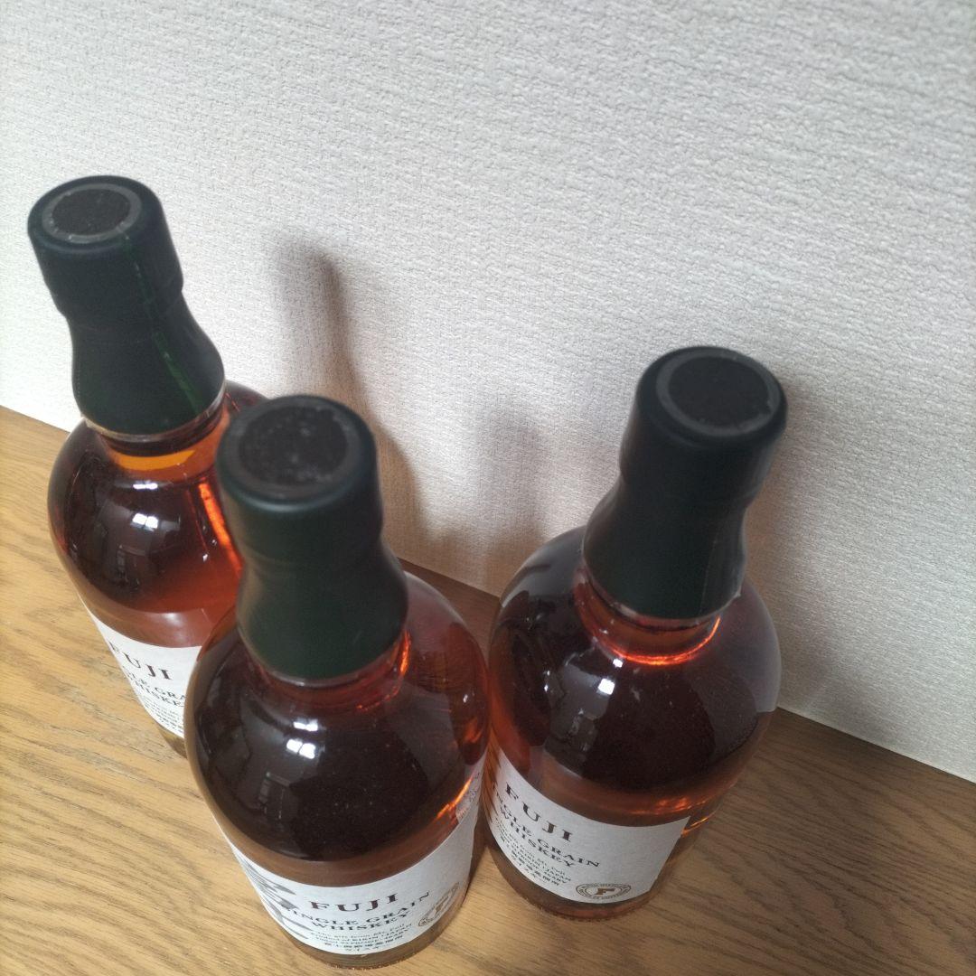 富士シングルグレインウイスキー白ラベル(旧ボトル)700ml 終売品3本セット