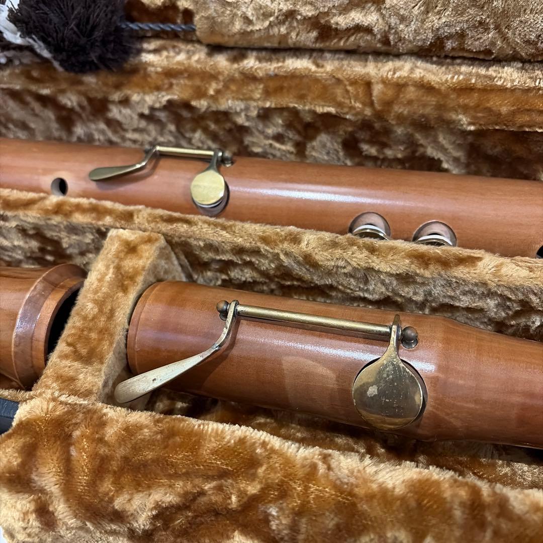 【希少】バスリコーダー 木製リコーダー ドイツ製 ROESSLER リペア済み