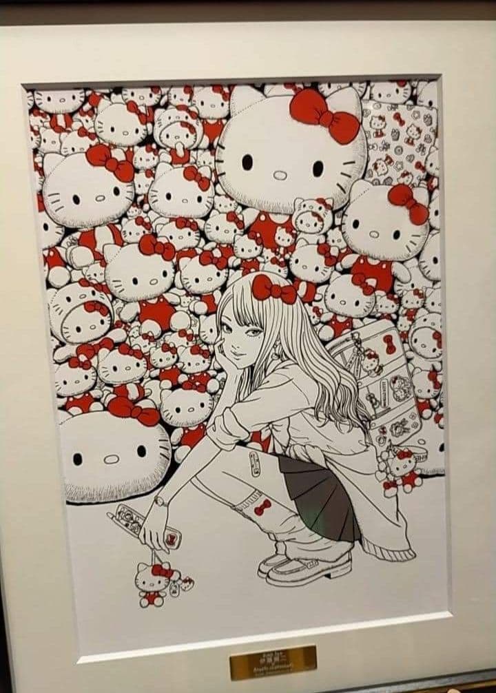 伊藤潤二×サンリオキャラクターズ 複製原画 ギャル富江 - メルカリ