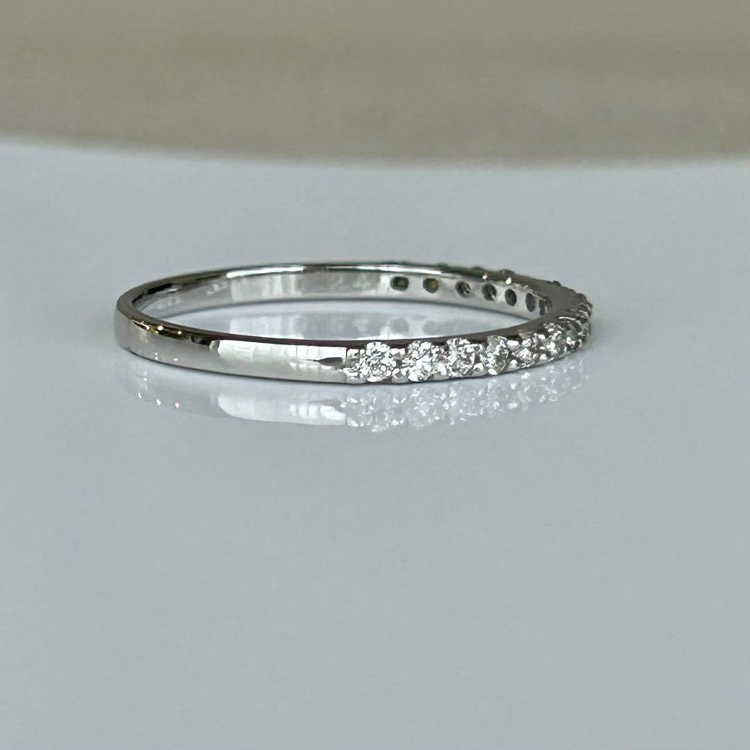 プラチナ　ダイヤモンド　リング　ハーフエタニティ　Pt900