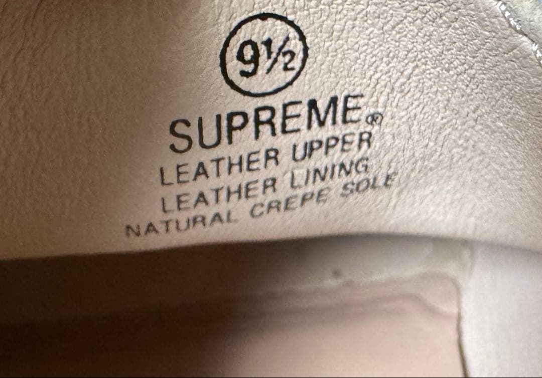 靴 Supreme Clarks Patent Leather Wallabee