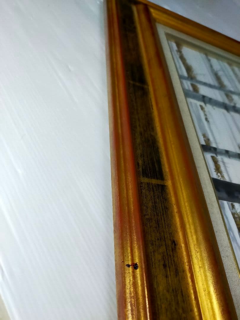 希少】若井良一「 雪の白樺林 」 大作 油彩 元三軌会員、文部大臣奨