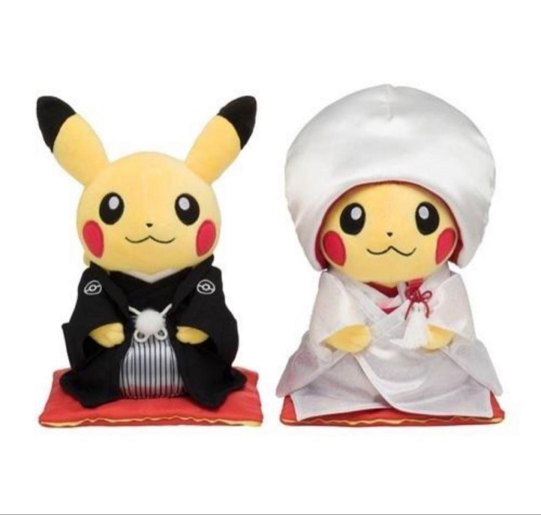 ポケモン　ウェディング　ぬいぐるみ ピカチュウ 結婚式 和婚 ペアセット