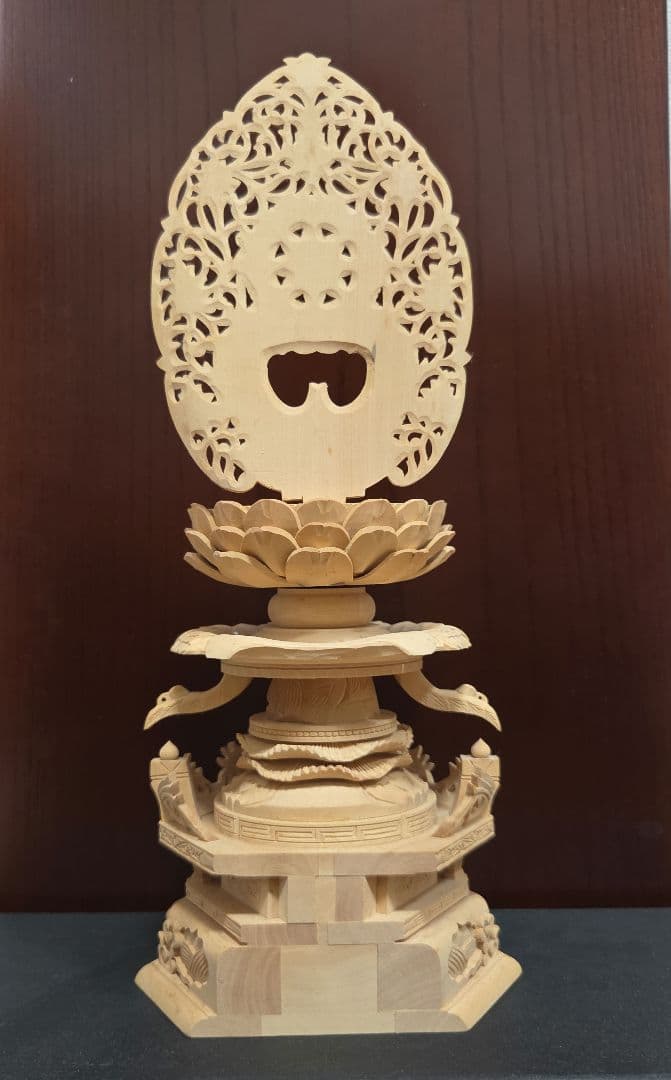 仏像 釈迦如来座像 木彫 柘植 2.5寸