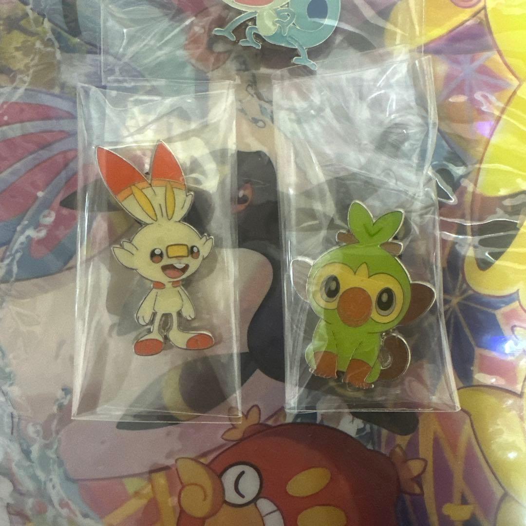 ポケモン 海外 ピンバッジ3個セット メッソン ヒバニー サルノリ