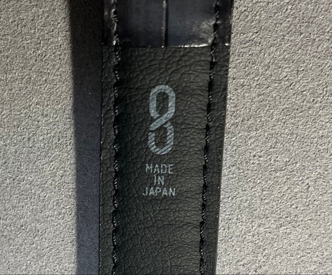 knot クロコダイルレザーバンド パティーナ仕上げ グレー Dバックル付