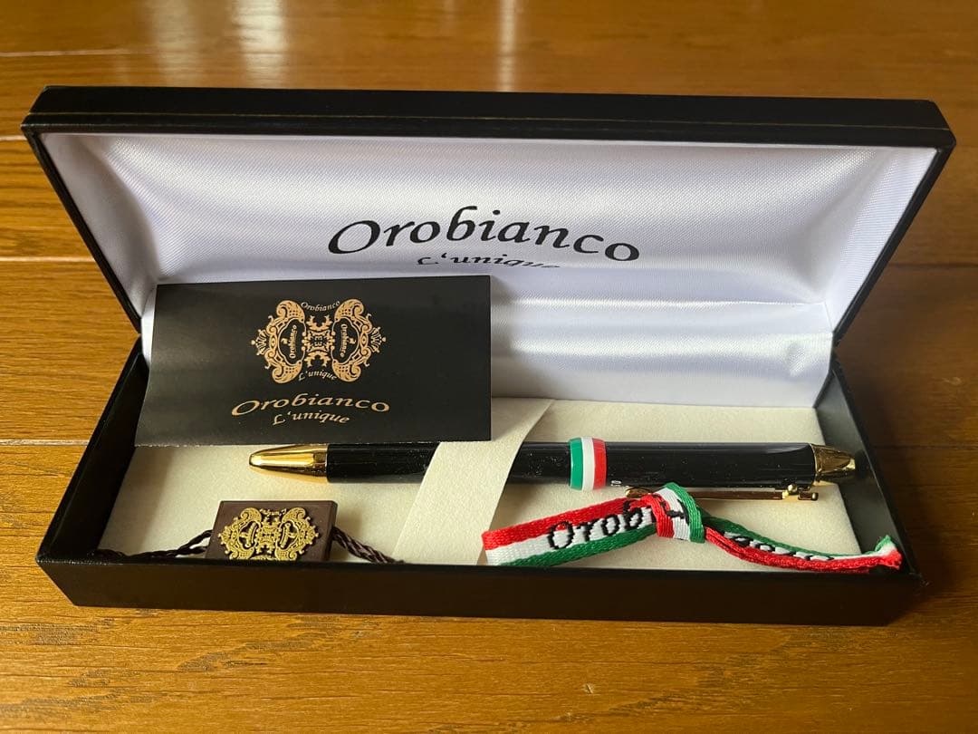 Orobianco L´unique オロビアンコ ルニーク 黒 ボールペン 文房具