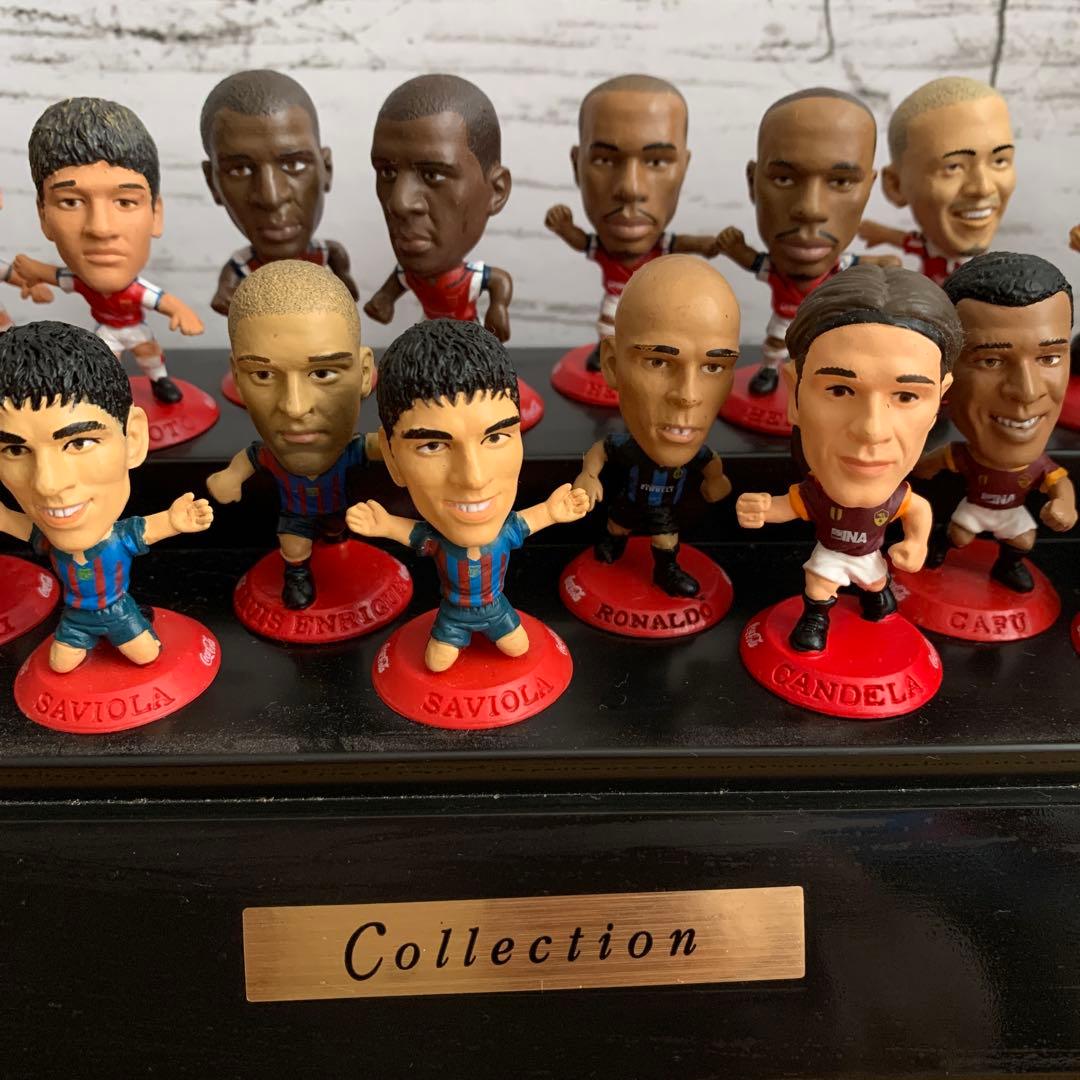 コカコーラサッカー選手フィギュアコレクション 16体ケース付き