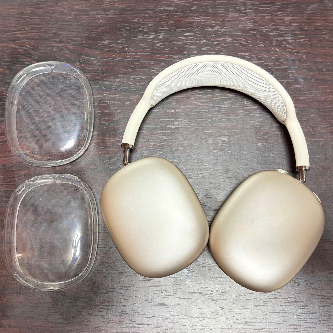 値下げ交渉可 箱付き AirPods MAX 第二世代 スターライト - メルカリ