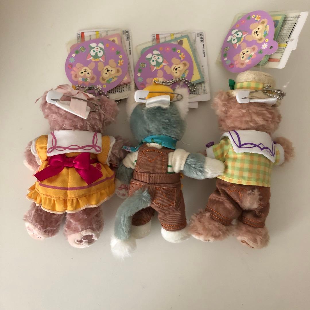 新品未使用❤タグ付き ダッフィー ぬいぐるみバッジ ぬいば スプリング