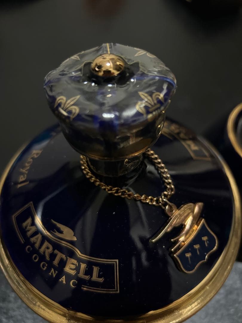 MARTELL Gobelet Royal 未開栓／ロイヤルブルー陶器ボトル