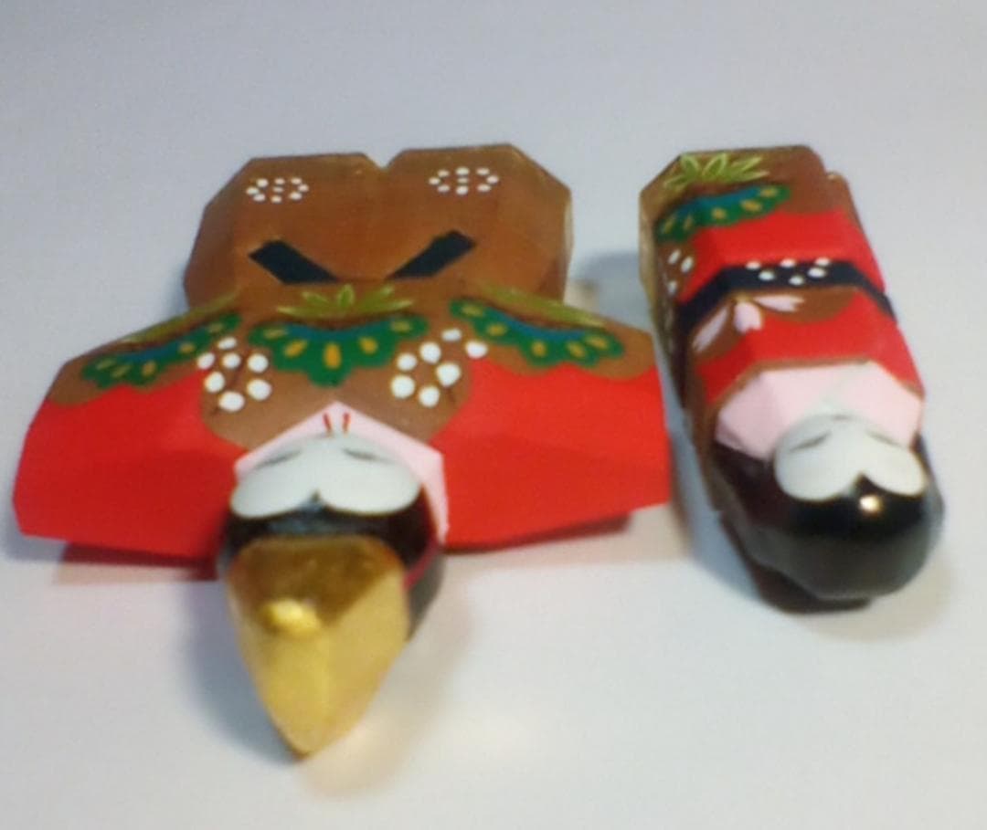 奈良一刀彫　立雛２号　青紫園 晃 作　その②