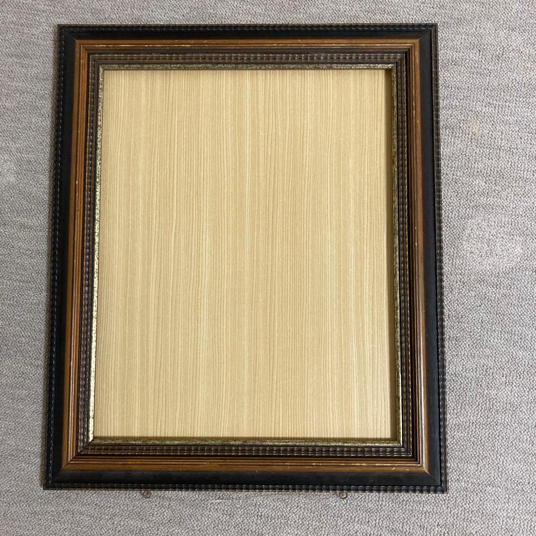 アンティークフレーム ブラウン 額縁 額縁アンティークおしゃれフレーム茶金14-9073額縁寸法90mm×70mm窓