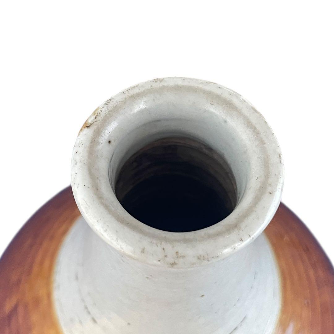 江戸期】平戸焼 掛分徳利 / 古美術 骨董 民藝 焼物 三河内 花瓶 花器