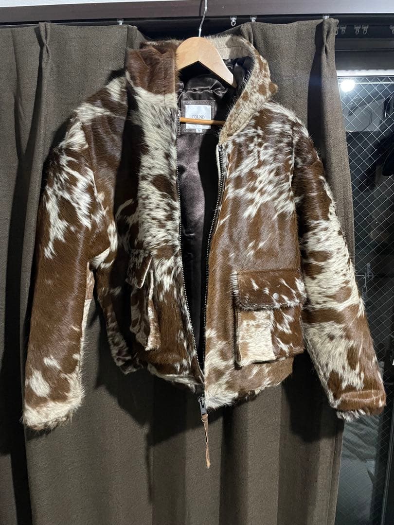 FOUND ハラコジャケット　レザー　パーカー