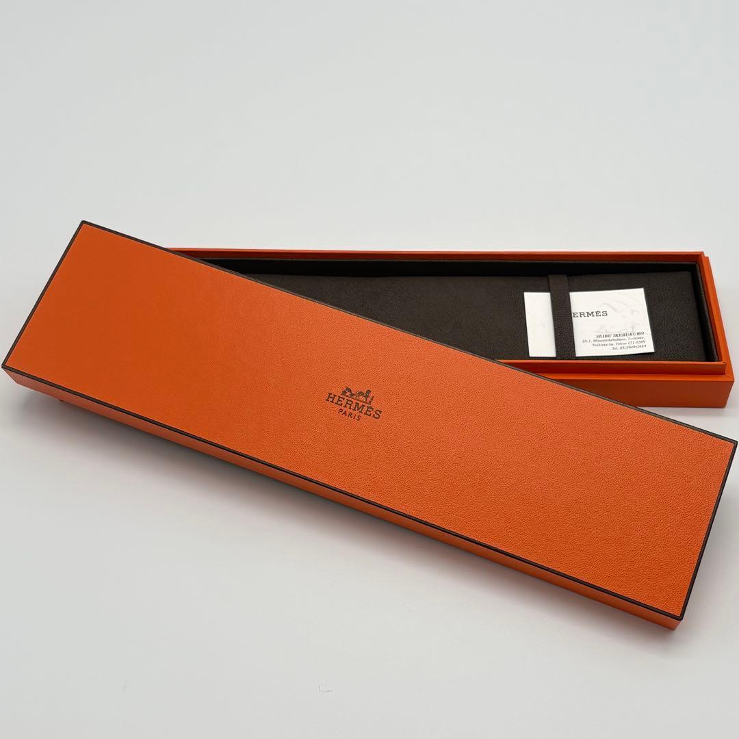 HERMES 空箱のみ ギフト箱 オレンジ 袋付き ショッパー 長方形 - メルカリ