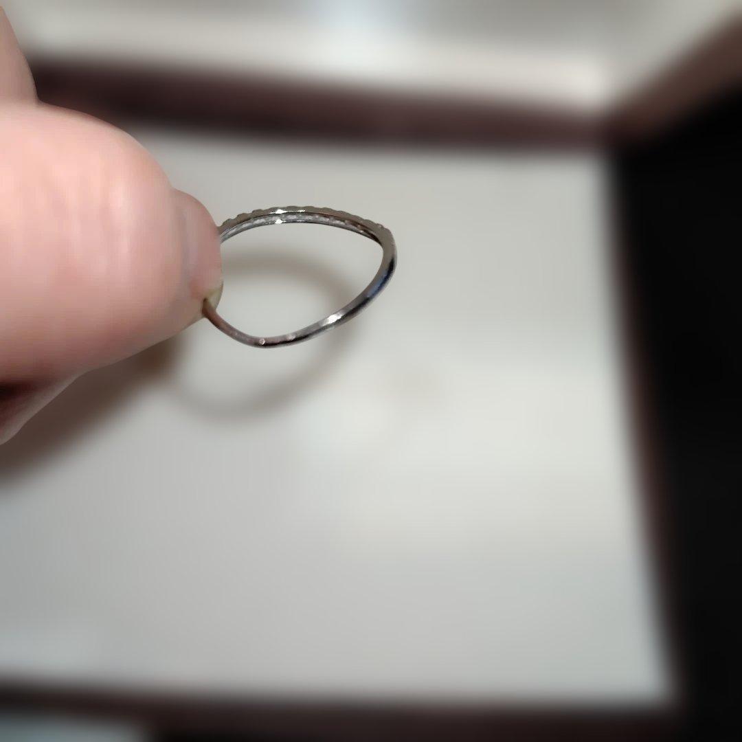 専用pt950 ハーフエタニティリンク　14号