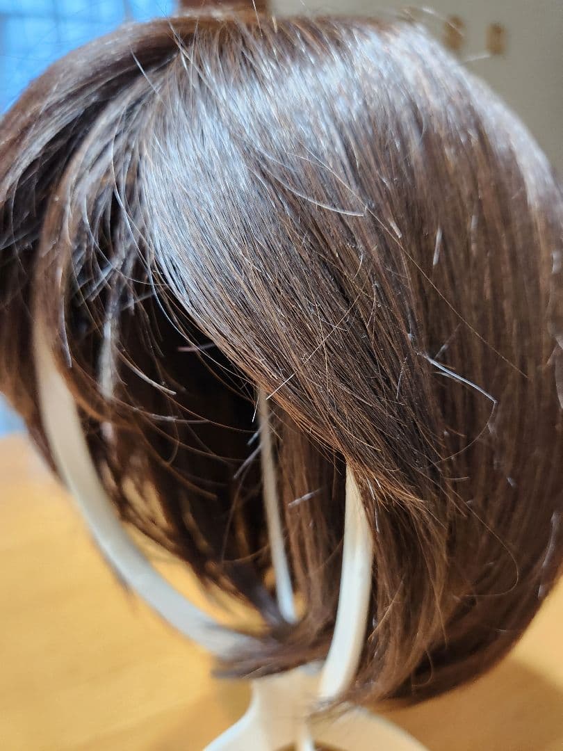 リネアストリア 天使のマニッシュショート人毛MIX ダークブラウン キャップ付