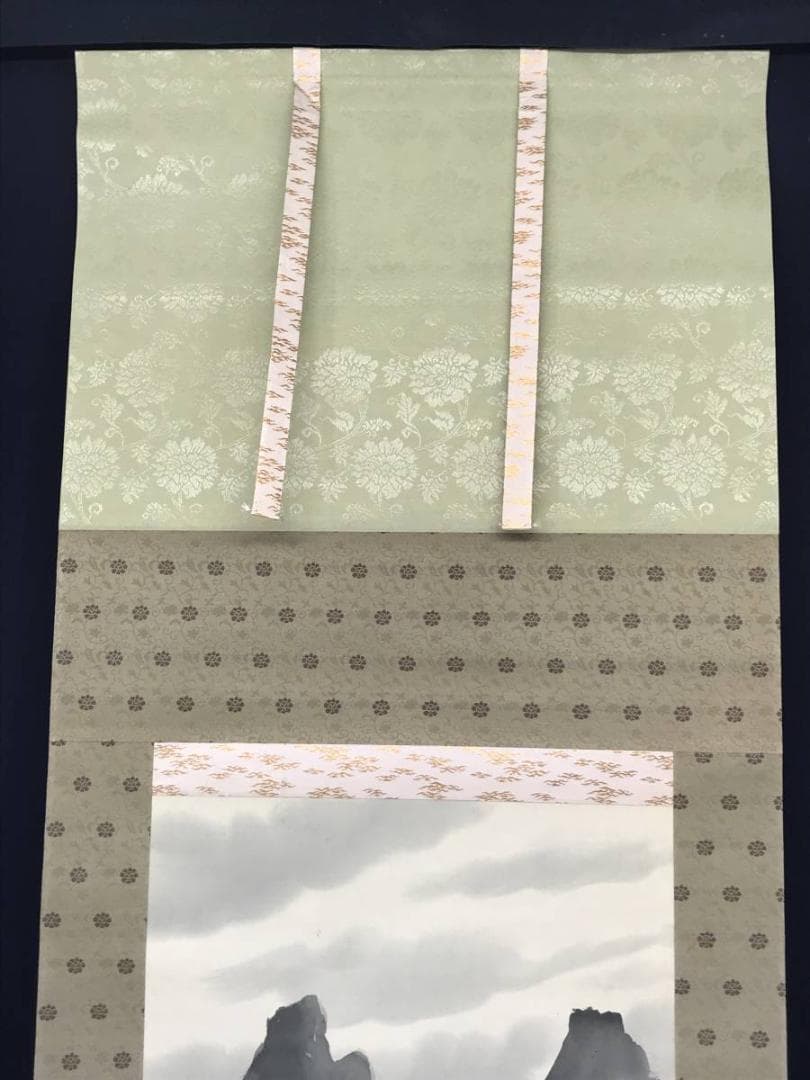 【真作】佐藤耕寛/山水図/掛軸/名家伝来/AC-459