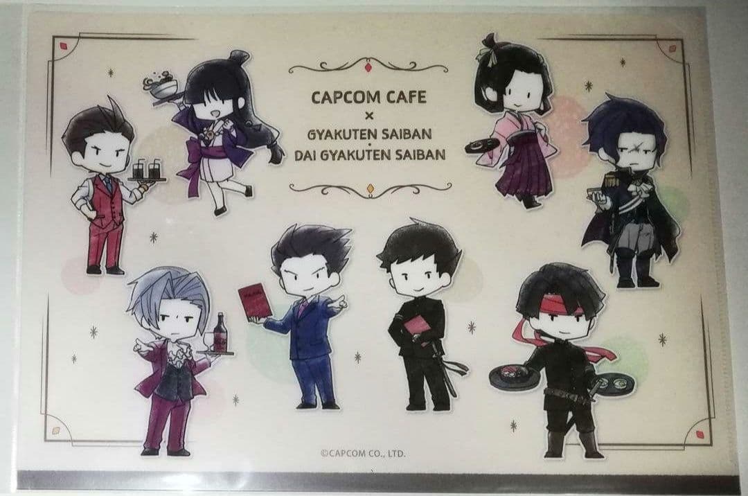 逆転裁判 大逆転裁判 クリアファイル カプコンカフェ 逆転裁判】カプコンカフェ クリアファイルセット【大逆転裁判