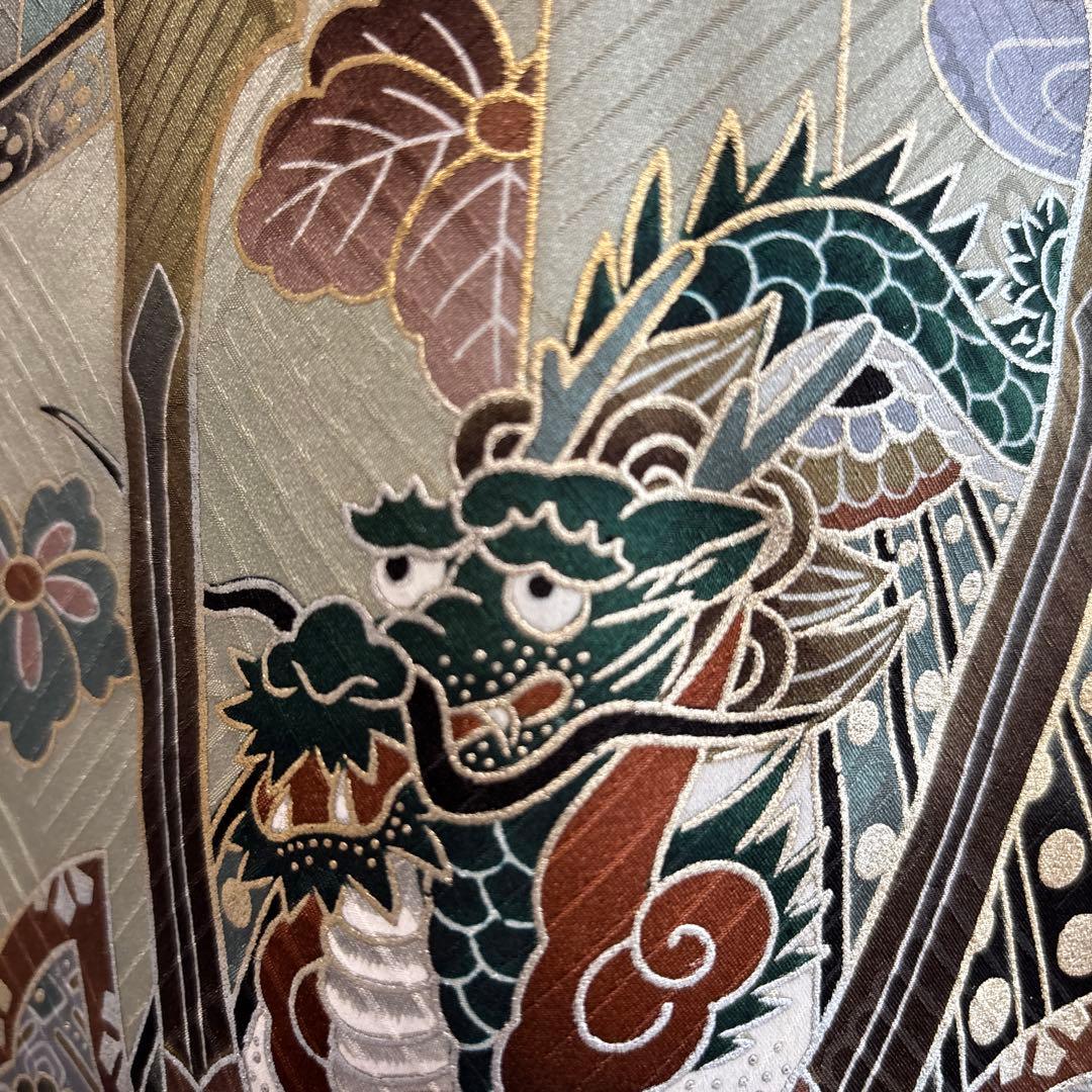 No.12正絹男の子お祝い着　のしめ　　産着　七五三　 新品未使用