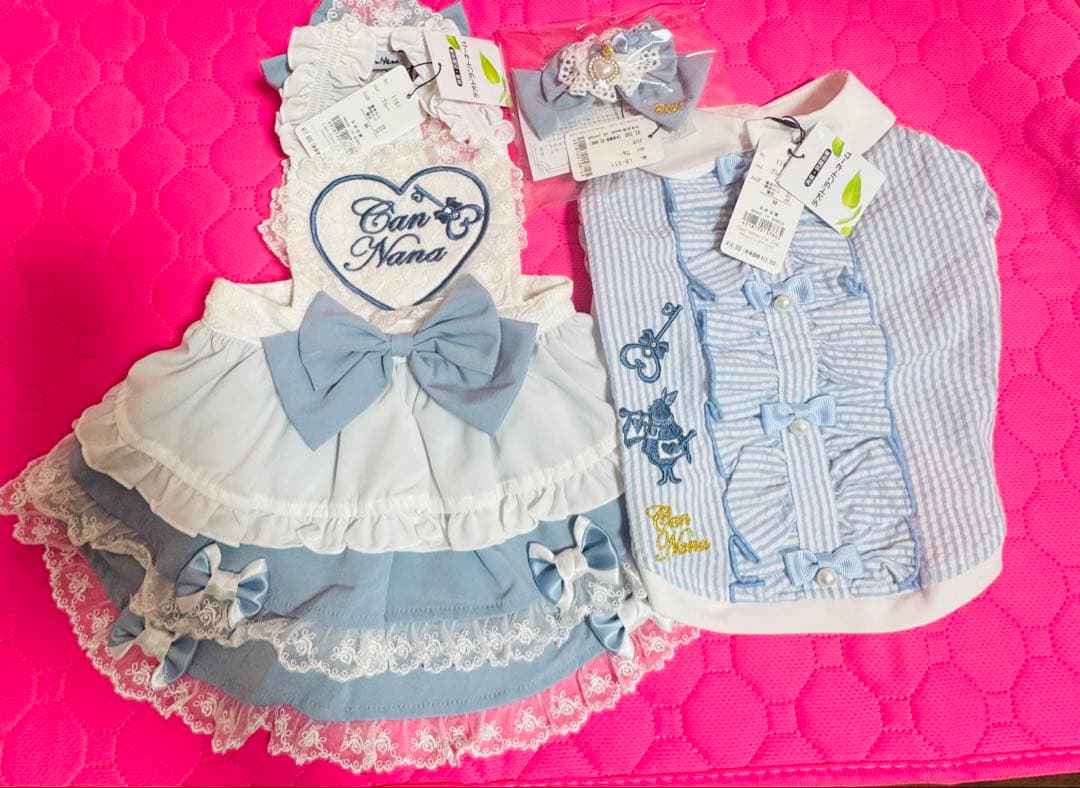 きゃんナナ 犬服 Can NanaアリスワンピースセットMサイズ きゃんナナ 犬服 Can NanaアリスワンピースセットMサイズ